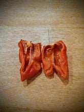 Load image into Gallery viewer, Primo x Purple Bhut 10+ Isolated seeds Capsicum chinense